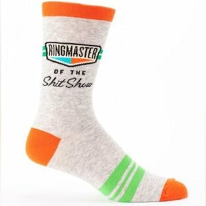 Ringmaster of the Shitshow Women's Crew Socks. NWT